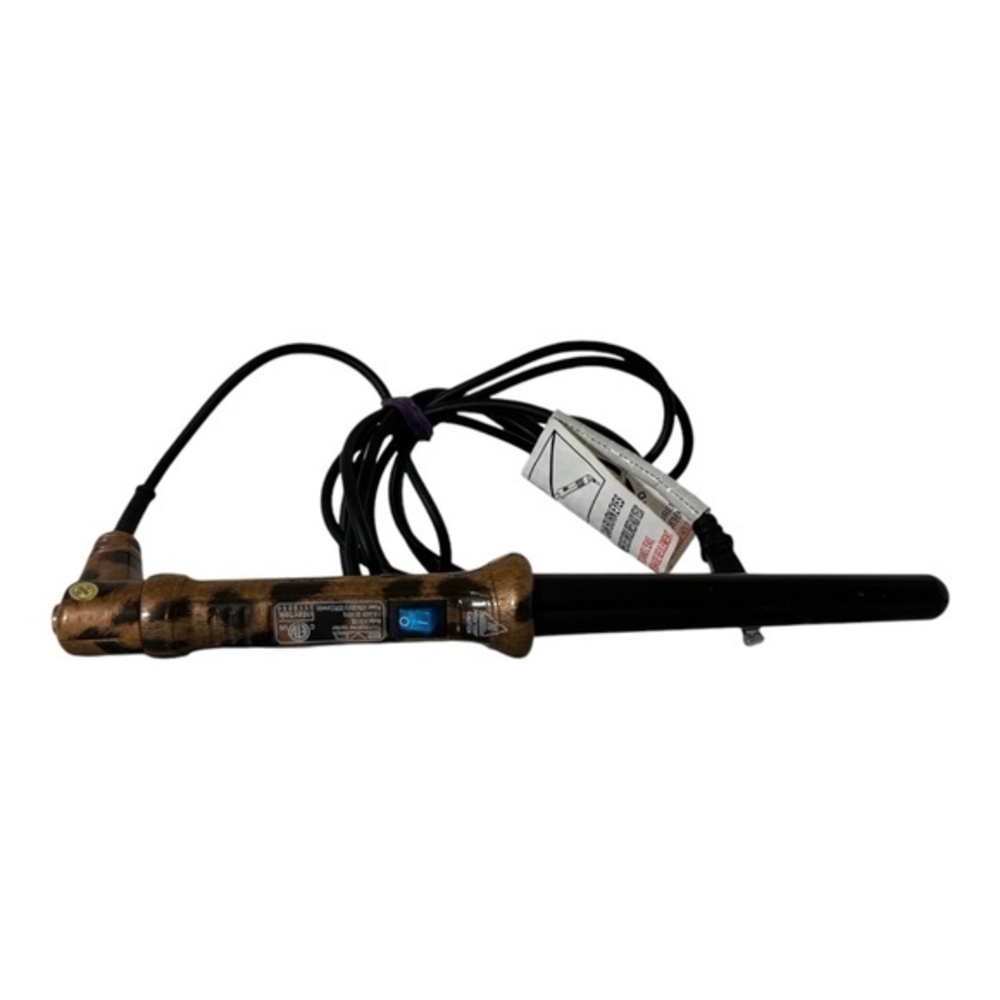 Eva NYC Healthy Heat No Clip Tourmaline Curler - Leopard  1 Inch 450 Degrees